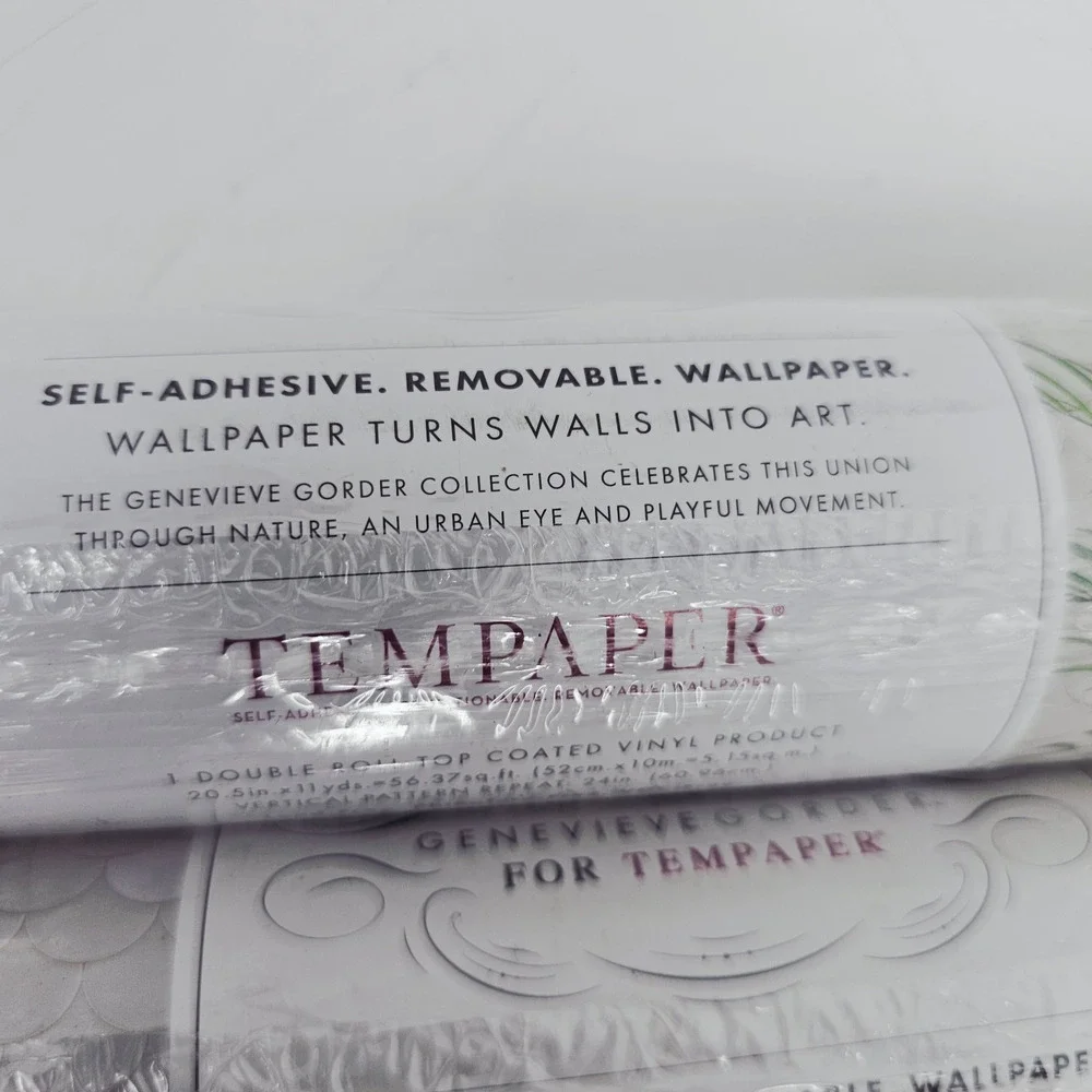Tempaper Brass Belly Pearl by Genevieve Gorder Peel & Stick Wallpaper 56.37 Sqft